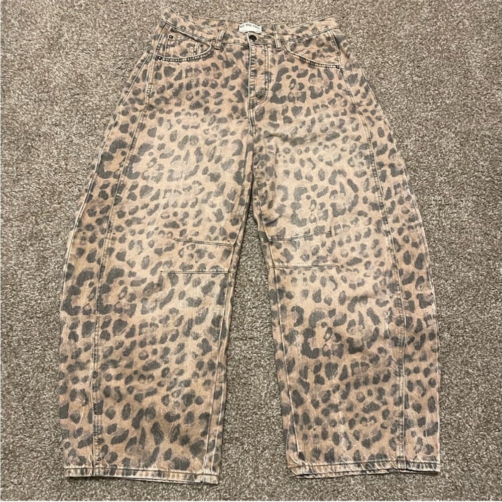 We The Free leopard good luck mid rise barrel - Picture 2 of 5